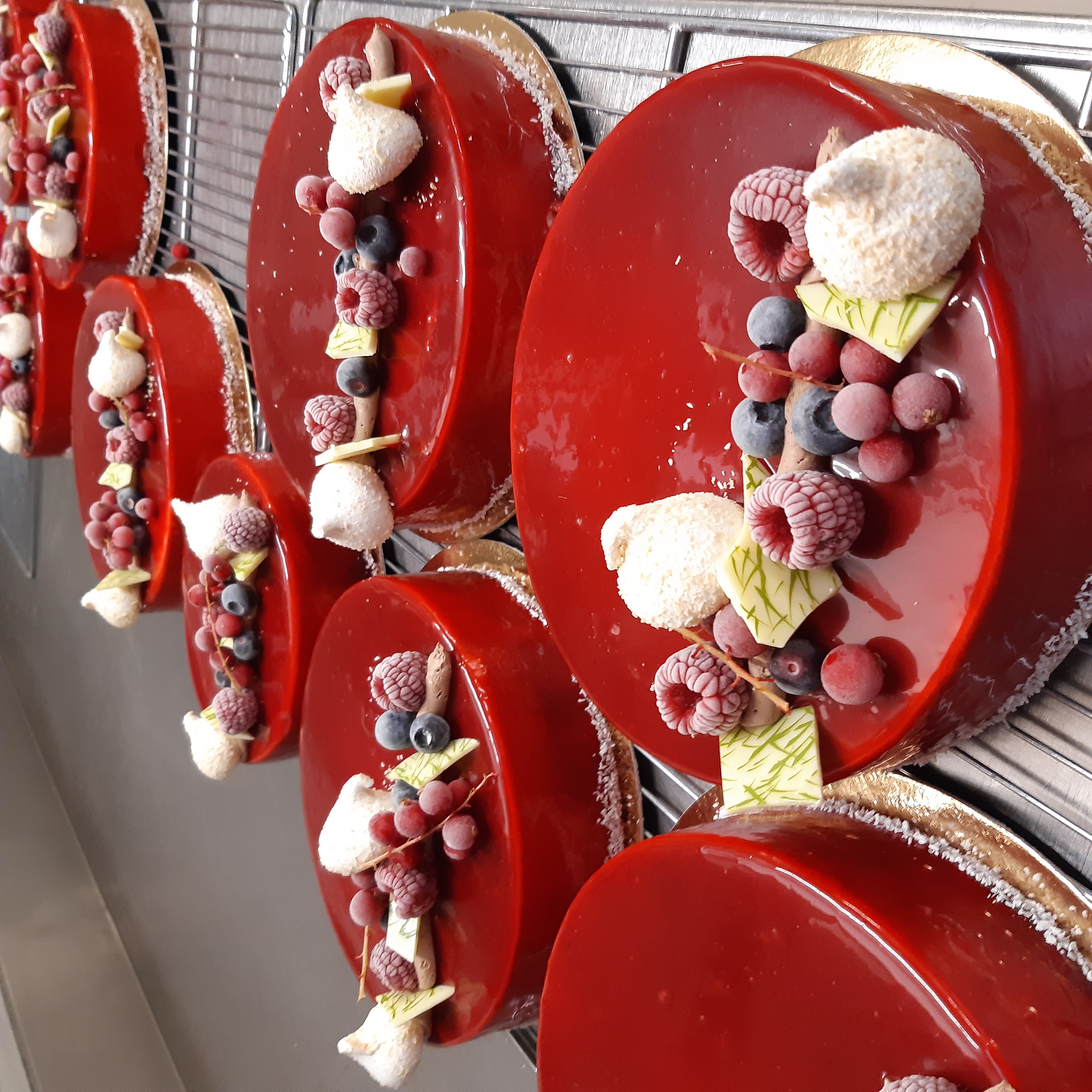 Entremets fruits rouges